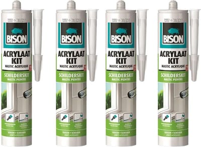 Bison® Acrylaatkit wit - 4 stuks - KD set