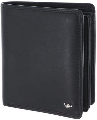 Golden Head Leren portemonnee Polo RFID Protect Kombischeintasche 1231 Schwarz zwart