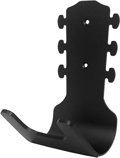 Gitaar Muurhaak - Instrument Houder - Muziek Opbergen - Stevige Metalen Constructie - 9.2 x 9.5 x 16.8 cm - Zwart