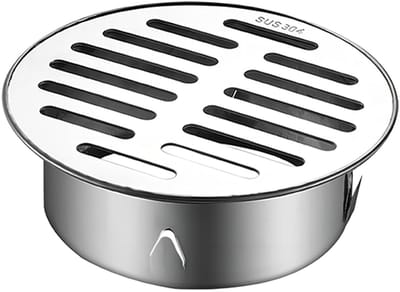 Dailygoods- Vloerafvoerafdekking 110 mm - Roestvrij Stalen Afvoerputje - Verwijderbare Filter - Antislip - Duurzaam - Voorkomt Verstopping