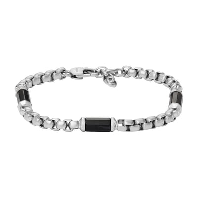 Fossil JF04604040 Heren Armband - Zilverkleurig