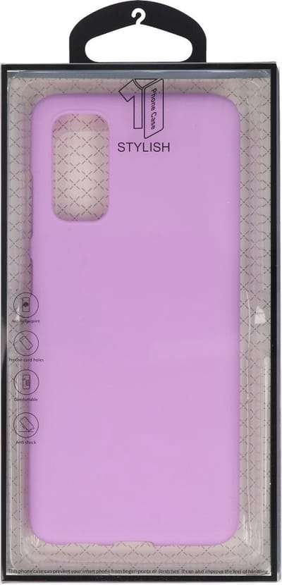 Hoesje Geschikt voor de Samsung Galaxy S20 - Backcover Color Telefoonhoesje - Paars