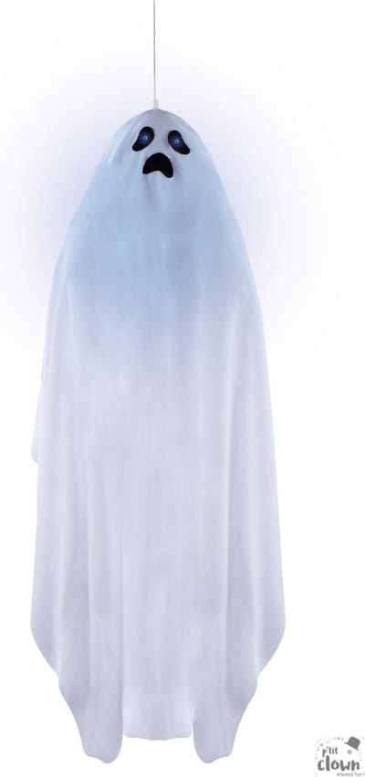 Halloween Animatiepop Spook 90 cm aan ophangkoord