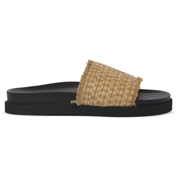 Platte sandalen Angel Alarcon RAFIA CAMELLO