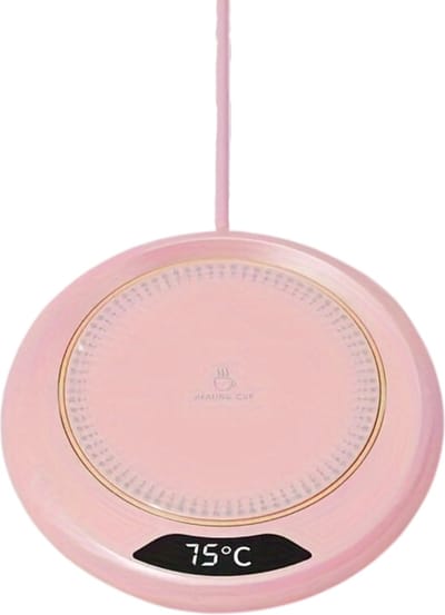 Bovista Cup Warmer - Mok Warmer - Mug Warmer - Koffie Warmer - Verwarmde Onderzetter - Koffie Warmhouder - Koffiekop Verwarmer - Kop Warmer - USB - Kopjes Warmer - Roze