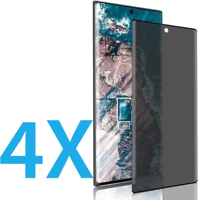 Screenprotector Geschikt Voor: Samsung Galaxy S23 Ultra - Privacy Full Screenprotector 4x - screen protector - volledige glas - bescherming - beschermglas - Anti Spy - ZT Accessoires