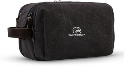 Travelhawk Toilettas -Unisex Toilettas - Toilettas Heren - Travel Organizer - Toilettas Dames - 1 Liter - Zwart