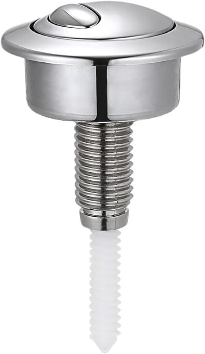Toiletspoelknop - Spoelknop Toilet - Water Besparen - Dubbel Spoelsysteem - 48 mm Gat - Zilver