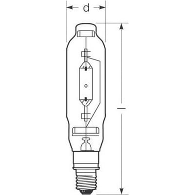 RADIUM Halogeen gasontladingslamp E40 2050W HRI-T D/I helder