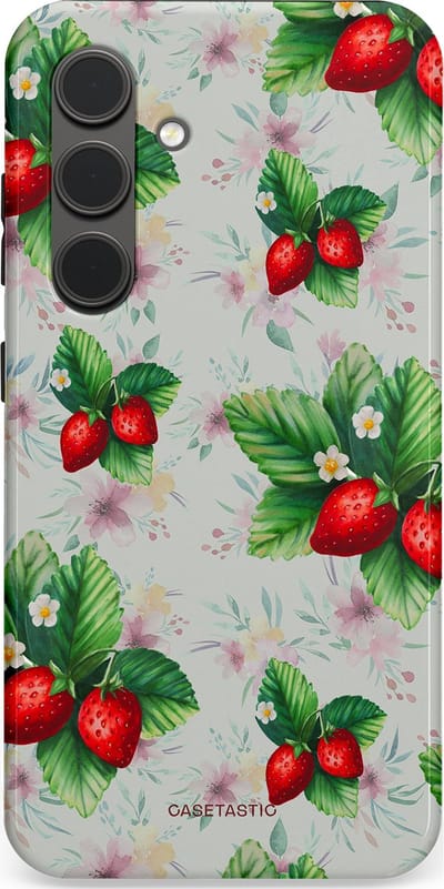 Casetastic Hoesje Geschikt voor Samsung S24 - Stijlvolle Beschermende Duo-layer Case - Rosales