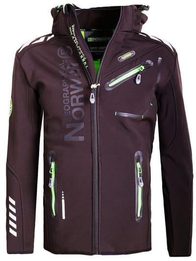 Geographical Norway Softshell Jas Heren Zwart Royaute - L