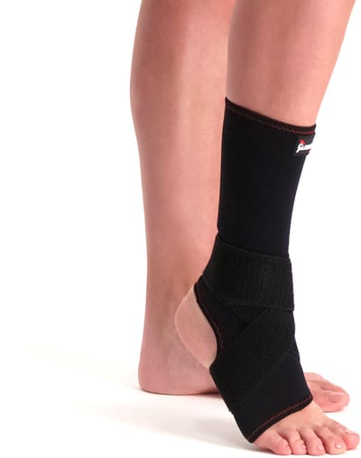 Gladiator Sports Premium Enkelbrace - Enkelsteun - Enkel Bandage - Comfort Fit - Zwart - S