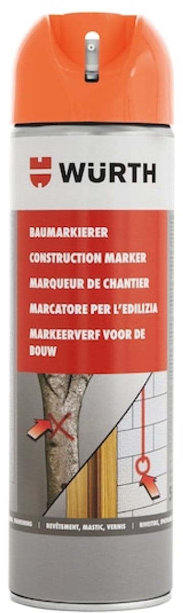 Wurth - Bouwplaatsmarker - bouwmarkeerspray inhoud
