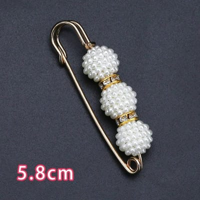 Broche en métal anti-fuite pour femme, accessoire de mode coréenne pour vêtements, corset, DIY black