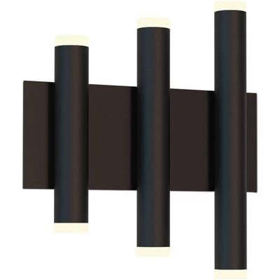 Mantra Iluminación Cala LED wandlamp, zwart, aluminium, 6 lichtpunten