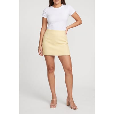 & Other Stories Pa Valerie Tweed Skirt Yellow Size: 40 | Mini Skirts Outlet | Dames | Geel