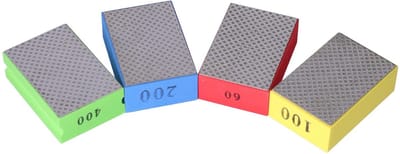 Dailygoody - Polijstpads voor Tegels - 4 Stuks Handpolijstpads - Diverse Korrelgroottes - Perfect voor Tegelonderhoud - Hoge Kwaliteit - Efficiënt en .