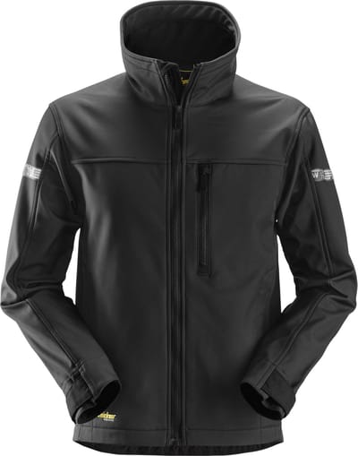 Snickers Softshell Jack - AllroundWork 1200 - zwart -Maat M