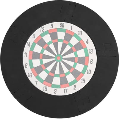Dartbord Muurbeschermer - Dartring - Muur Beschermen - 5-delige Splicing - Voor 18 Inch - Zwart