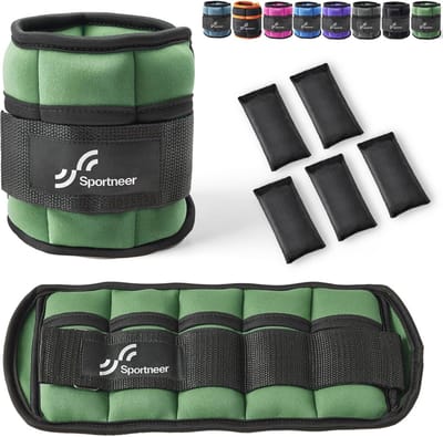 Verstelbare Gewichtsmanchetten voor Voet en Pols - 0,45 kg tot 3,2 kg - Ideaal voor Thuis Fitness en Training