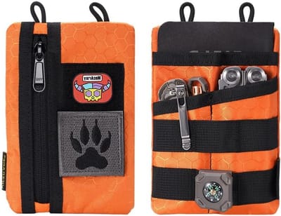 Organizer Tool Bag voor Mannen - Nylon Pocket Organizer voor EDC, Gereedschap, Zaklampen en Multitools - Ideaal voor Dagelijks Gebruik en Opslag
