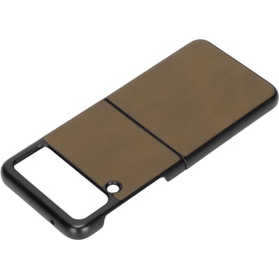 Étui Rigide en Cuir pour Téléphone Portable Samsung Galaxy Z Flip 3 Housse Antichoc Anti-Rayures Type 3