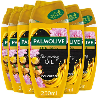 Palmolive Douchegel Thermal Pampering Oil - 6 x 250 ml - Voordeelverpakking