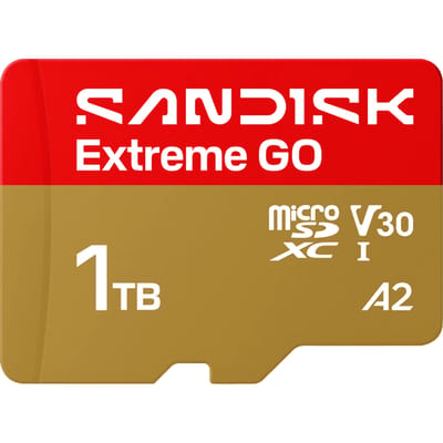 SanDisk MicroSDXC Extreme GO 256GB 240/160MB/s UHS-I- 5K- 4K UHD- U3- V3