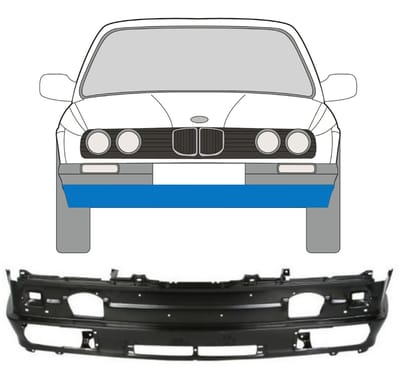 Voor bumperbalk voor BMW 3 E30 1987-1994