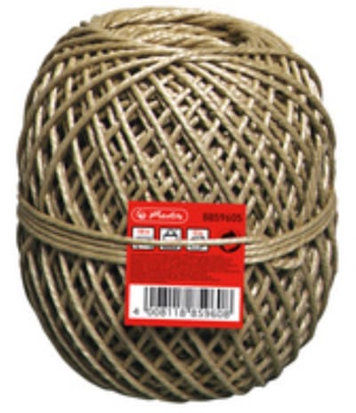 Herlitz verpakkingstouw, polypropyleen, bruin, 80 meter.