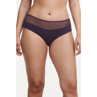 Chantelle Co Bo. Shorty Covering Std W. Aubergine Maat: 38 | Slipjes Outlet | Dames | Paars