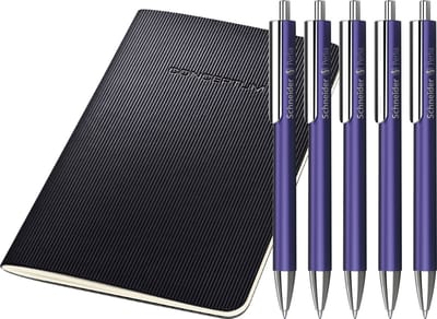 Schneider balpen - Perlia - XB - violet - 5 stuks - blauwschrijvend - S-139608-5