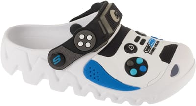 Skechers Foamies: Zaggle - Hydro-Pointz, voor een jongen, Wit, Slippers, maat: 33
