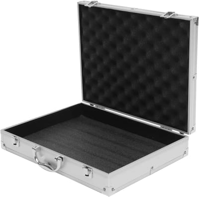 Aluminium Aktetas - Harde Koffer - Documenten Vervoeren - Met Sleutelslot - 37 cm Breed - Zilver