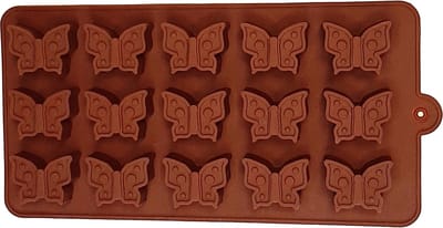 EIZOOK CHOCOLADE PRALINE VLINDERS 15 21.5X10 CM