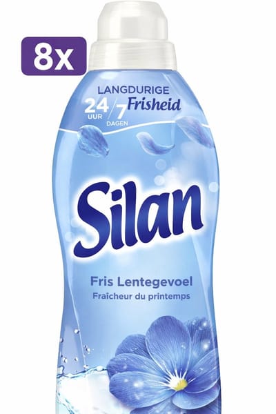 (8x) Silan Fris Lentegevoel Wasverzachter - 8 x 52 wasbeurten