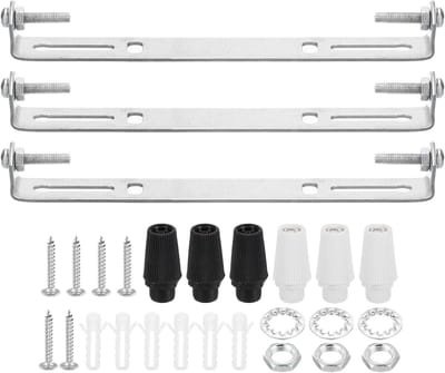 Plafondlamp Montagebeugels - Lamp Ophanging Set - Verlichting Installeren - Roestbestendig Koolstofstaal - 155 mm - Zilver