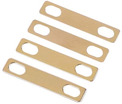 Zeynomax - Gitaar Hals Shims - Messing Shims - Duurzaam en Lichtgewicht - Goud - Perfect voor Elektrische Gitaar - Verbeter Geluidskwaliteit - Luthi..