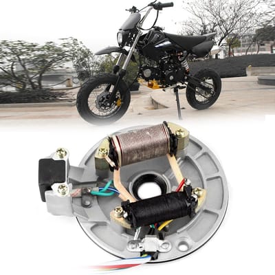Dailygoody - Ontstekingsplaat - Pitbike - 70cc 90cc 110cc 125cc - Motoronderdelen - Geschikt voor Pit/Dirt Bike - Zwart