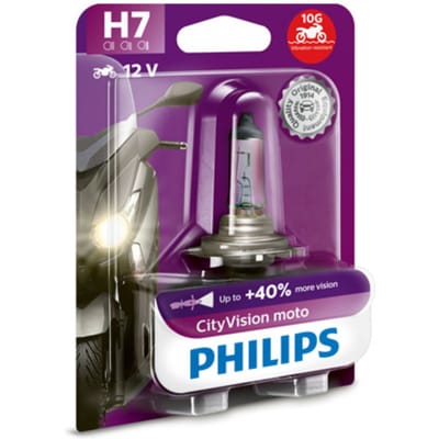 Lamp Halogeen PHILIPS H7 CityVision Moto 12V, 55W