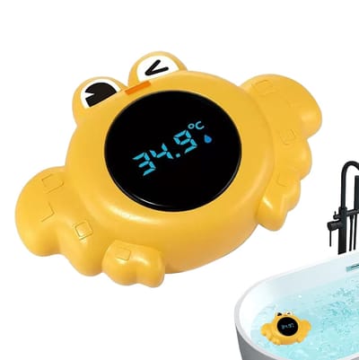 Badthermometer Kind - Watertemperatuurmeter Baby - Veilig Baden - Drijvend Speelgoed - 10x7x3.3cm - Krab Vorm
