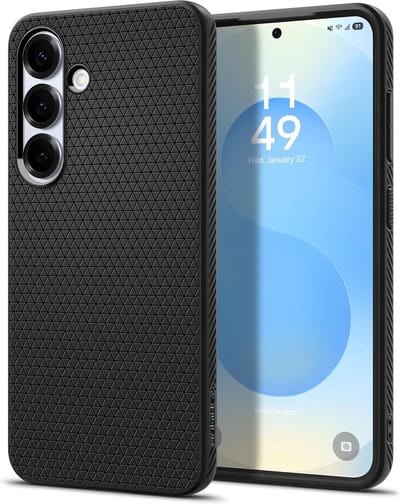 Spigen Geschikt voor Samsung Galaxy S25 Plus - Liquid Air - Back Cover hoesje - Zwart
