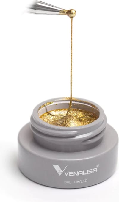 Venalisa Spider UV Gel Goud - 5 gram - Gouden Spider Gel - Nail Art - Spidergel - Venalisa Gellak - Gellak Nagellak