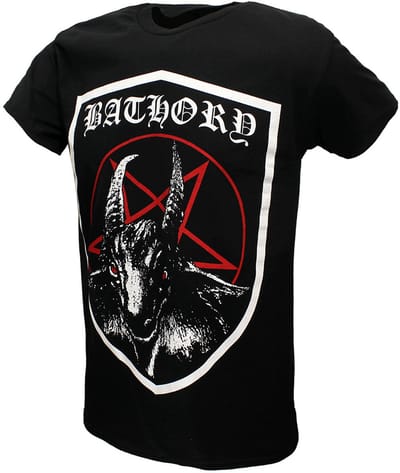 Bathory Shield T-Shirt - Officiële Merchandise - S