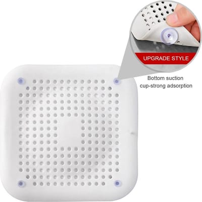 WiseGoods Luxe Zuignap Doucheput Haarvanger - Wasbak Filter - Haar Zeef Afvoerstop - Wastafel Afvoerzeef - Zeefje Badkamer - Wit