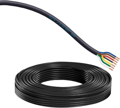Ronde voertuigkabel 7-aderig 1,0 mm² voor auto en boot