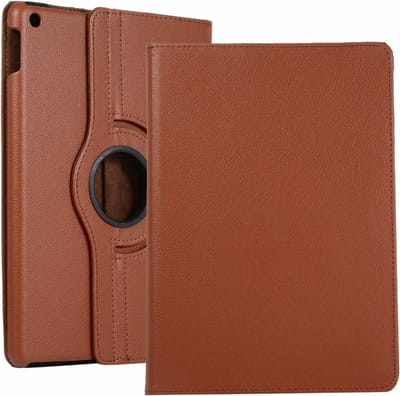 Draaibaar Tablethoes met Standaard geschikt voor Apple iPad 2/3/4 | 9.7 | Tabletcase Bookcase met regelbare standen | Tablet Hoes Hoesje met 360 graden Rotatie - Bruin