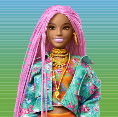Barbie Tienerpop Extra Unicorn-pig Roze 2-delig