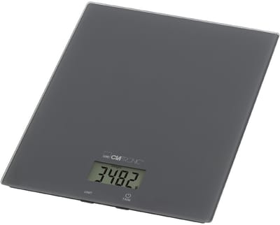 Clatronic KW 3820 Keukenweegschaal Digitaal Digitaal Weegbereik (max.)=5000 g Wit 210 x 180 x 20