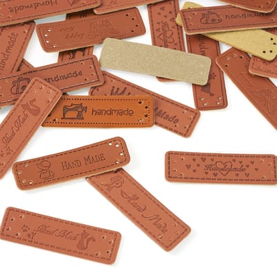 Dailygoods- Label 22 Stuks - Imitatie Lederen Tags